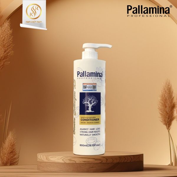 Bộ gội xả Natural Argan Pallamina 800ml - Ảnh 2