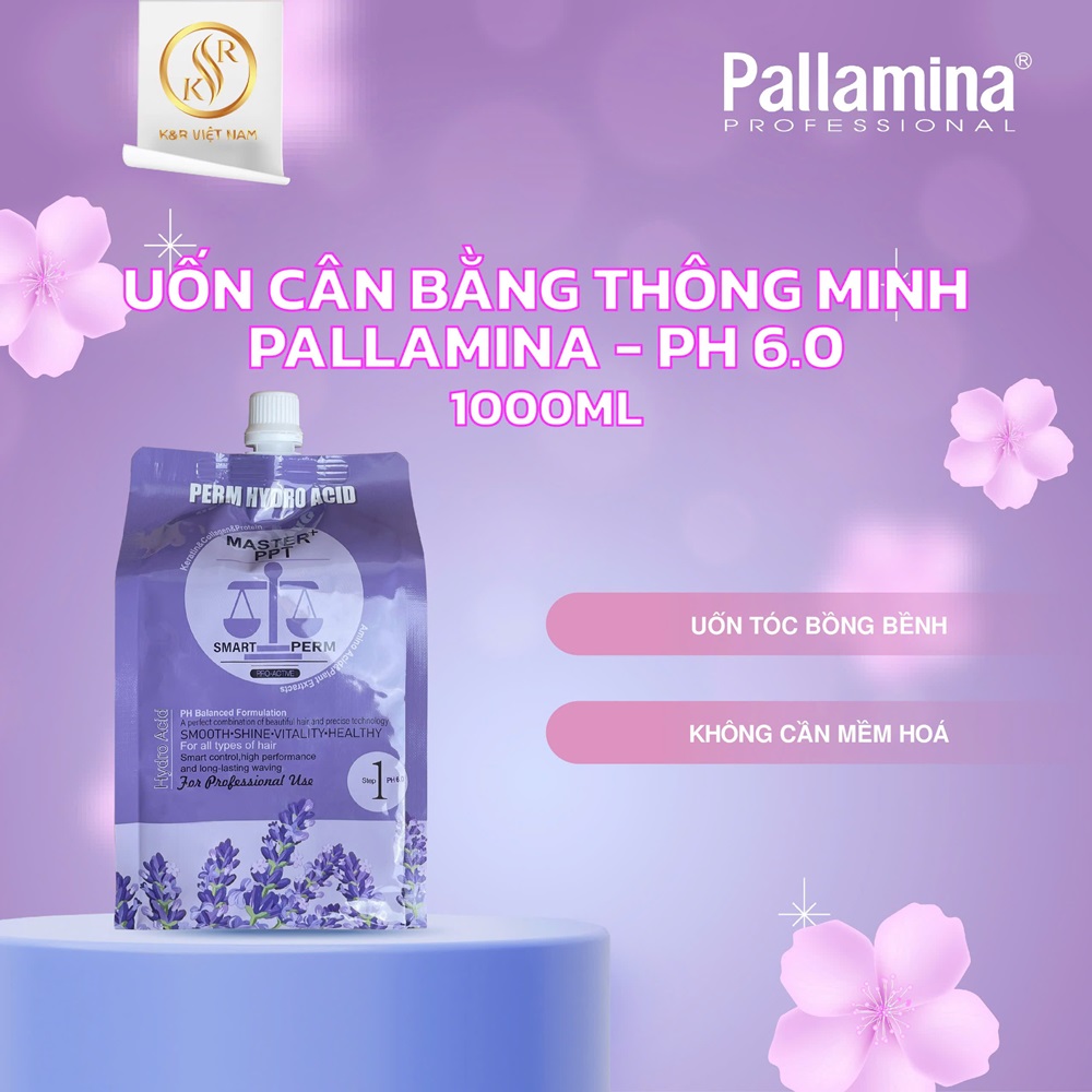 uon-can-bang-6.0-pala-1000.jpg Uốn Duỗi cân bằng thông minh Pallamina - 1000ml - Uốn PH 6.0 (túi) - Ảnh 1